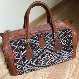 Kilim travel bag from Morocco